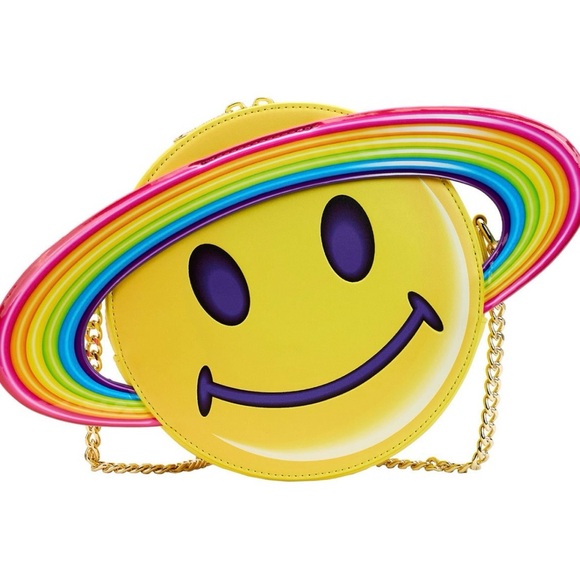 Lisa Frank Saturn Smiley Face Crossbody Purse - Picture 5 of 5